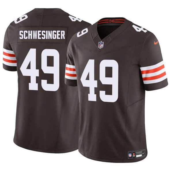 Men & Women & Youth Cleveland Browns #49 Carson Schwesinger Brown 2025 F.U.S.E. Vapor Limited Stitched Jersey->cleveland browns->NFL Jersey